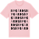 Pink Cotton t-shirt med Nygårds ordlek t-shirt