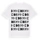 White t-shirt med Nyhed ordlek t-shirt