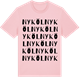 Pink Cotton t-shirt med Nyköl ordlek t-shirt