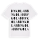 White t-shirt med Nykolan ordlek t-shirt