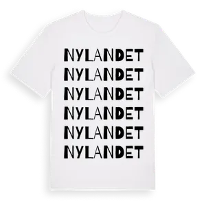 Nylandet ordlek t-shirt – ekologisk bomull t-shirt från Pinshirt