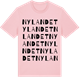 Pink Cotton t-shirt med Nylandet ordlek t-shirt
