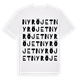 White t-shirt med Nyröjet ordlek t-shirt