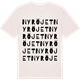 Vintage White t-shirt med Nyröjet ordlek t-shirt