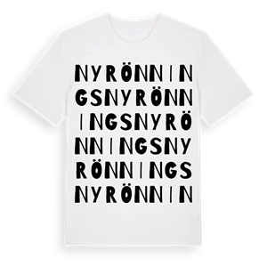 Nyrönnings ordlek t-shirt – ekologisk bomull t-shirt från Pinshirt