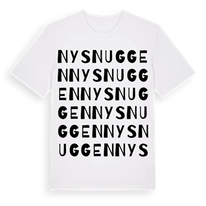 Nysnuggen ordlek t-shirt – ekologisk bomull t-shirt från Pinshirt