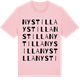 Pink Cotton t-shirt med Nystilla ordlek t-shirt