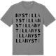 Mid Heather Gray t-shirt med Nystilla ordlek t-shirt