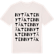 Vintage White t-shirt med Nytäkten ordlek t-shirt