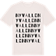 Vintage White t-shirt med Nyvallen ordlek t-shirt