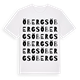 White t-shirt med Öbergs ordlek t-shirt