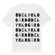 Ödekyrkogård ordlek t-shirt