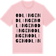 Pink Cotton t-shirt med Odlingen ordlek t-shirt