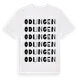 White t-shirt med Odlingen ordlek t-shirt