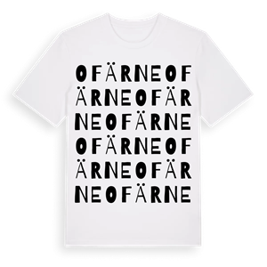 Ofärne ordlek t-shirt – ekologisk bomull t-shirt från Pinshirt