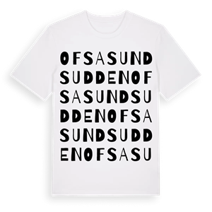 Ofsasundsudden ordlek t-shirt – ekologisk bomull t-shirt från Pinshirt