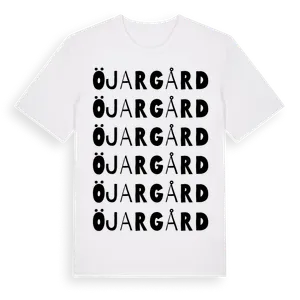 Öjargård ordlek t-shirt – ekologisk bomull t-shirt från Pinshirt