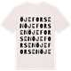 Vintage White t-shirt med Öjeforsen ordlek t-shirt