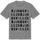 Mid Heather Gray t-shirt med Öjungsvallen ordlek t-shirt