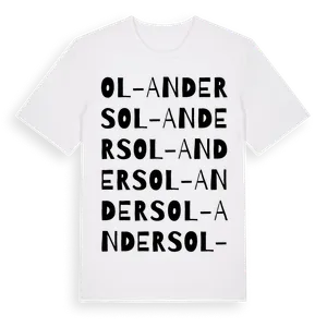 Ol-Anders ordlek t-shirt – ekologisk bomull t-shirt från Pinshirt