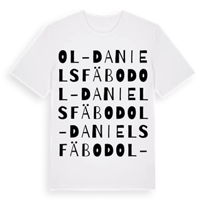 Ol-Daniels fäbod ordlek t-shirt – ekologisk bomull t-shirt från Pinshirt