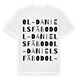 Ol-Daniels fäbod ordlek t-shirt