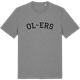 Mid Heather Gray t-shirt med Ol-Ers böjd t-shirt