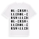 White t-shirt med Ol-Ersvallen ordlek t-shirt