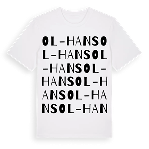 Ol-Hans ordlek t-shirt – ekologisk bomull t-shirt från Pinshirt