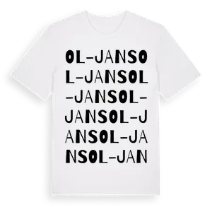 Ol-Jans ordlek t-shirt – ekologisk bomull t-shirt från Pinshirt