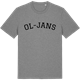 Mid Heather Gray t-shirt med Ol-Jans böjd t-shirt