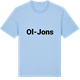 Blue Soul t-shirt med Ol-Jons fetstil t-shirt