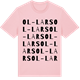 Pink Cotton t-shirt med Ol-Lars ordlek t-shirt