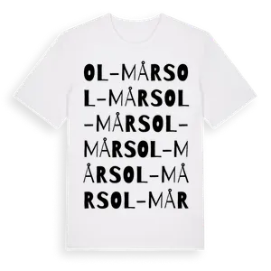 Ol-Mårs ordlek t-shirt – ekologisk bomull t-shirt från Pinshirt