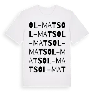 Ol-Mats ordlek t-shirt – ekologisk bomull t-shirt från Pinshirt
