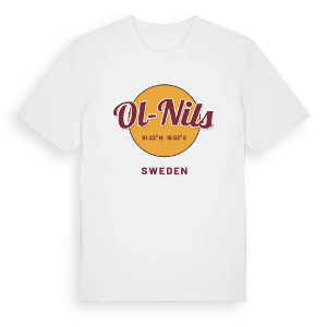 Ol-Nils cirkel t-shirt – ekologisk bomull t-shirt från Pinshirt