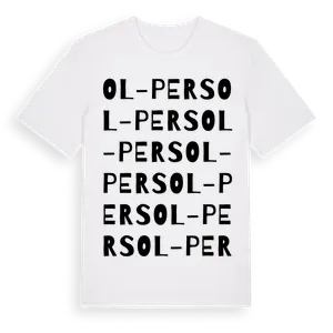 Ol-Pers ordlek t-shirt – ekologisk bomull t-shirt från Pinshirt
