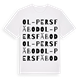 Ol-Pers fäbod ordlek t-shirt