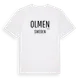 White t-shirt med Olmen i Sverige t-shirt