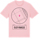 Pink Cotton t-shirt med Olof Knagge t-shirt