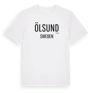 Ölsund i Sverige t-shirt – ekologisk bomull t-shirt från Pinshirt