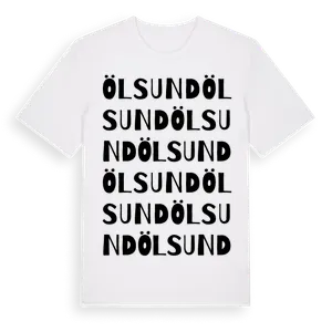 Ölsund ordlek t-shirt – ekologisk bomull t-shirt från Pinshirt