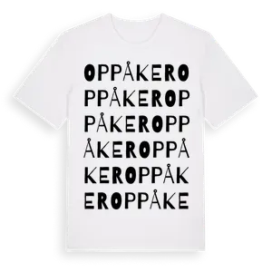 Oppåker ordlek t-shirt – ekologisk bomull t-shirt från Pinshirt