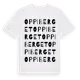 White t-shirt med Oppiberget ordlek t-shirt