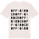 Vintage White t-shirt med Oppigården ordlek t-shirt