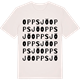 Vintage White t-shirt med Oppsjö ordlek t-shirt