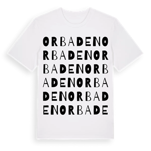 Orbaden ordlek t-shirt – ekologisk bomull t-shirt från Pinshirt
