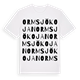 Ormsjökojan ordlek t-shirt