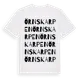 White t-shirt med Örnskarpen ordlek t-shirt