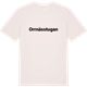 Vintage White t-shirt med Orrnässtugan fetstil t-shirt